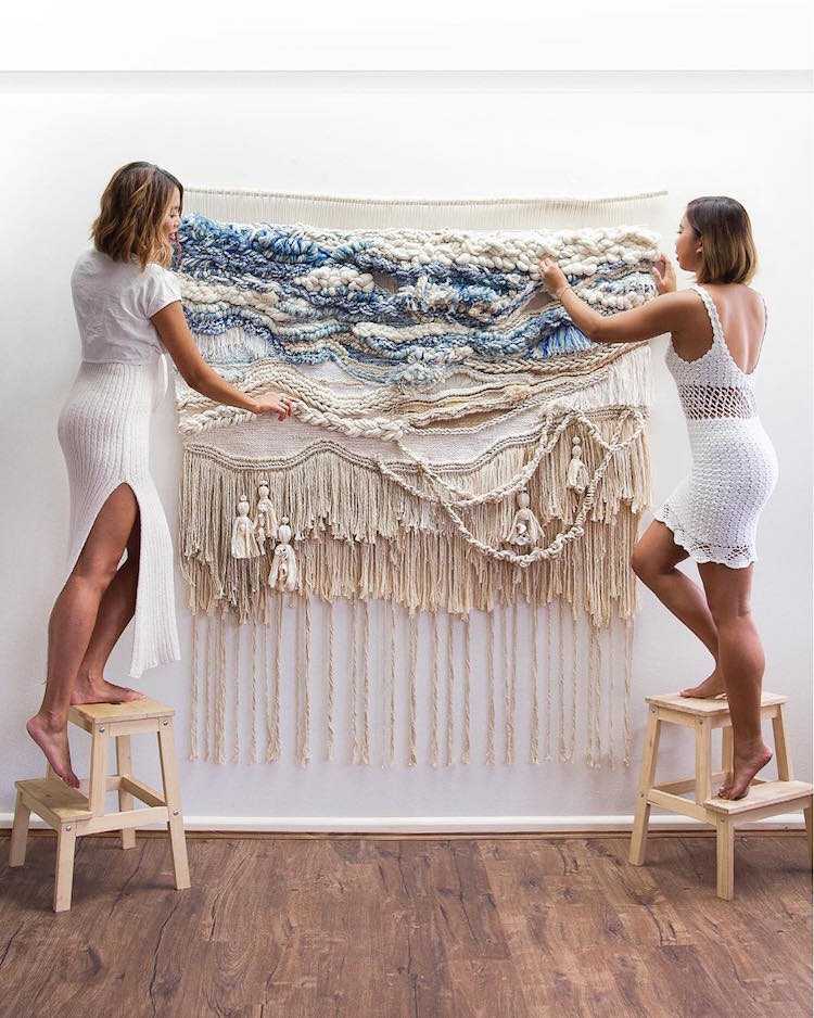 Sisters Craft Fiber Art Wall Hangings Inspired by the Australian Landscape