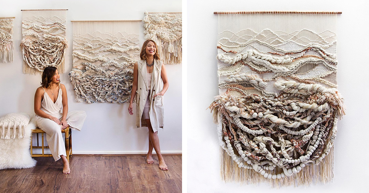 Sisters Craft Fiber Art Wall Hangings Inspired By The Australian Landscape