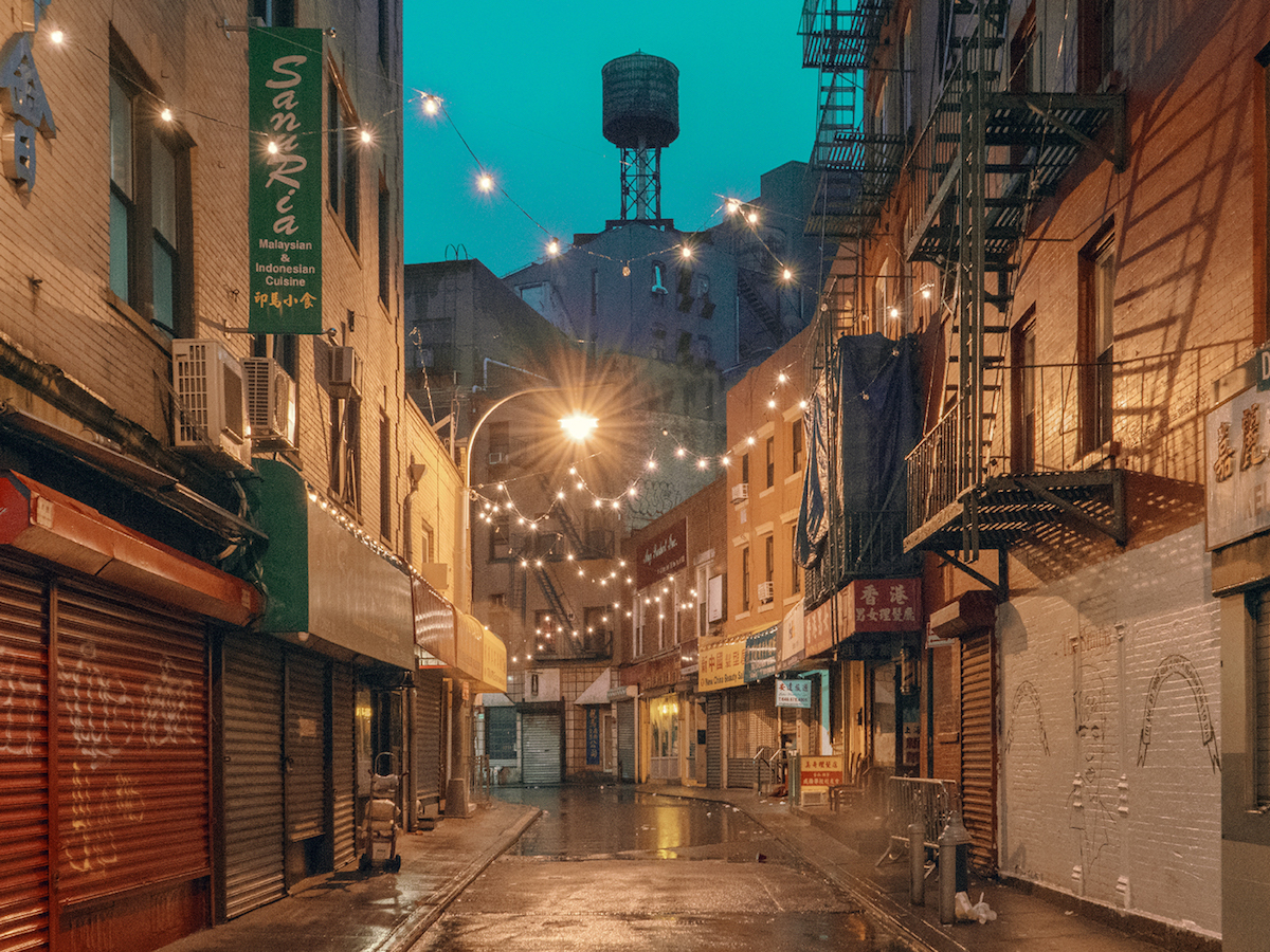 Chinatown in New York by Ludwig Favre
