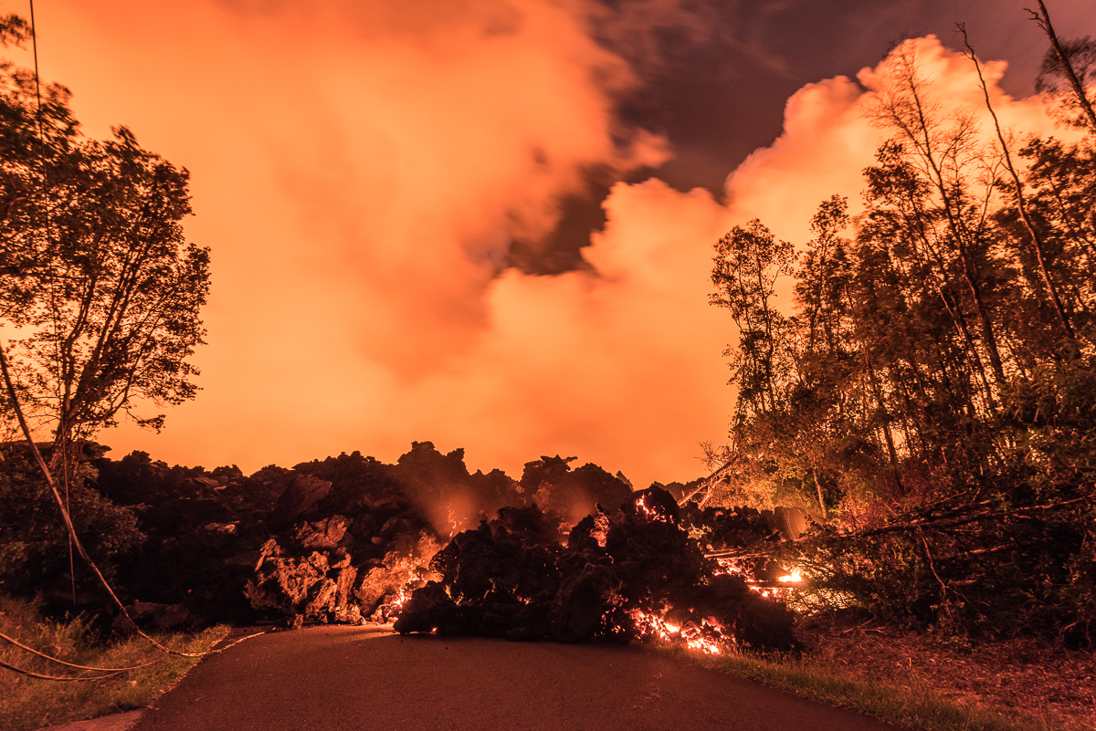 Kilauea volcano eruption by Mike Mezeul II