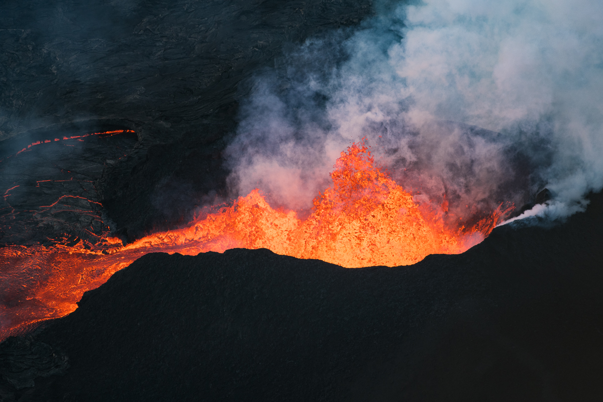 Kilauea volcano eruption by Mike Mezeul II