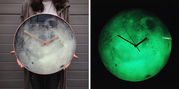 Moon Wall Clock