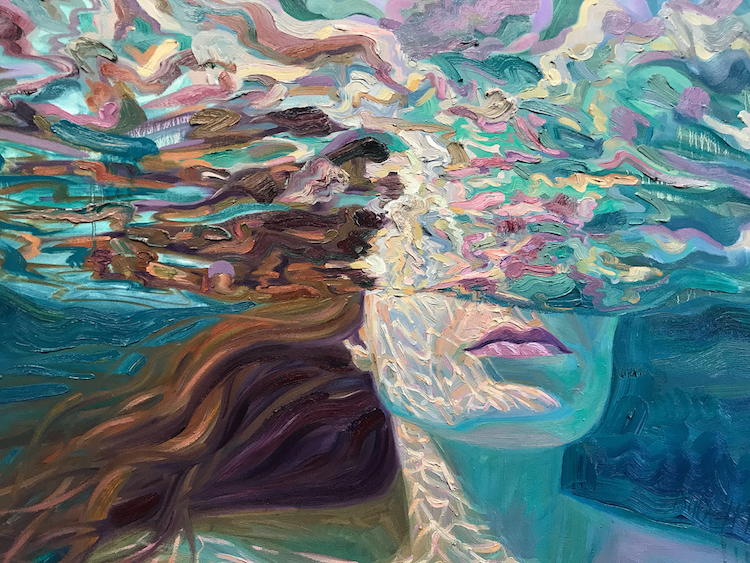 Oil Painting Underwater Paintings by Isabel Emrich