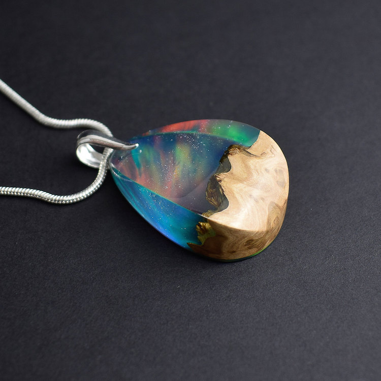 Resin Jewelry Norwegian Landscape by ArtfulResin