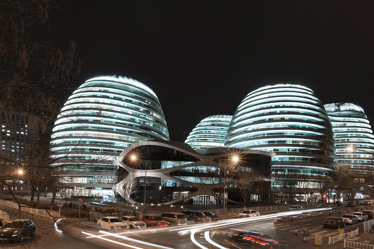 Zaha Hadid's Galaxy SOHO, Photo by Andres Gallardo