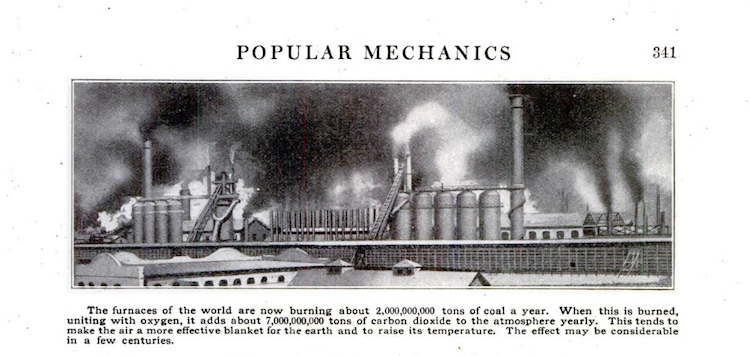 Popular Mechanics Climate Change Article 1912