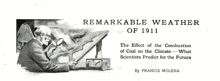 Popular Mechanics Climate Change Article 1912