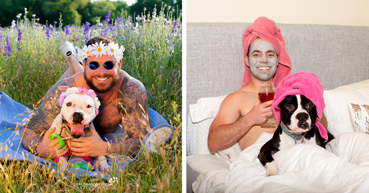 Comical “Dad Bods and Dogs” Calendar is Helping Rescue Dogs Find Homes