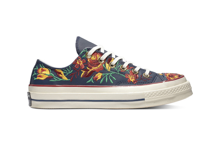 Floral Embroidered Sneakers by Converse