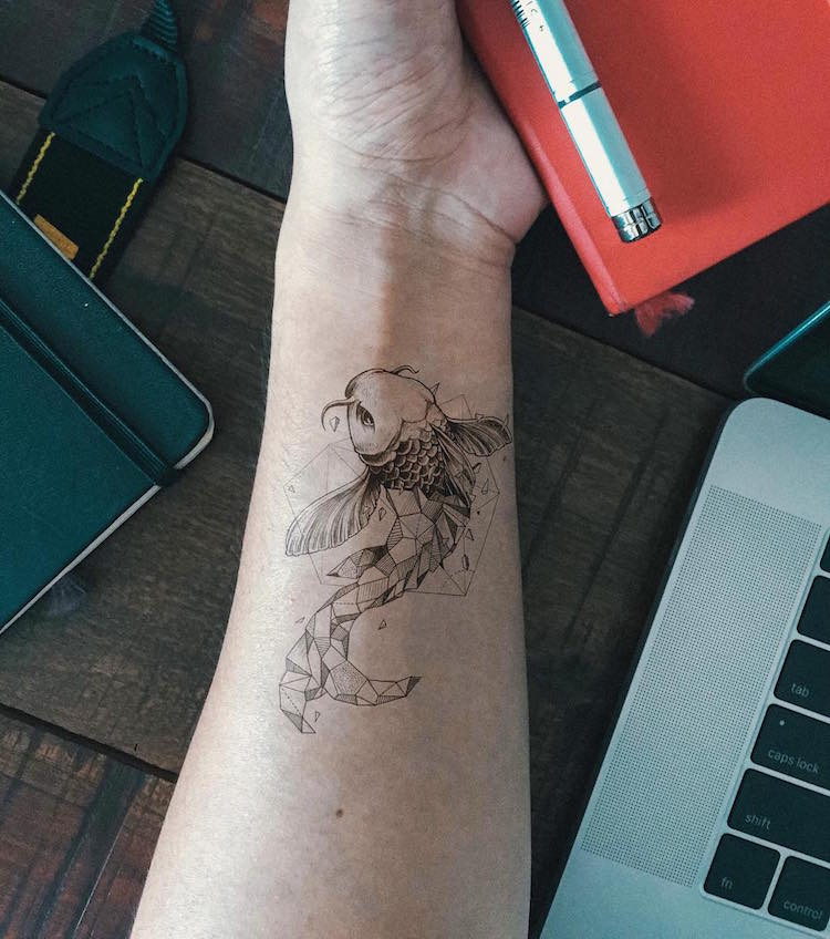 Geometric Animals Temporary Tattoos by Kerby Rosanes