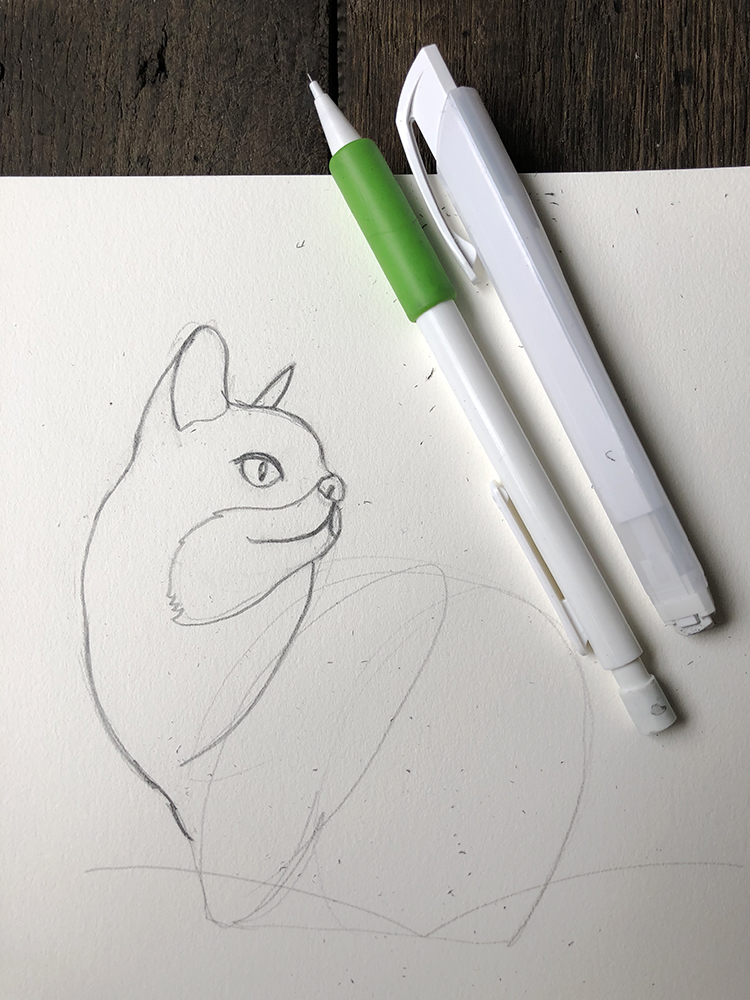 Cute Cat Drawing