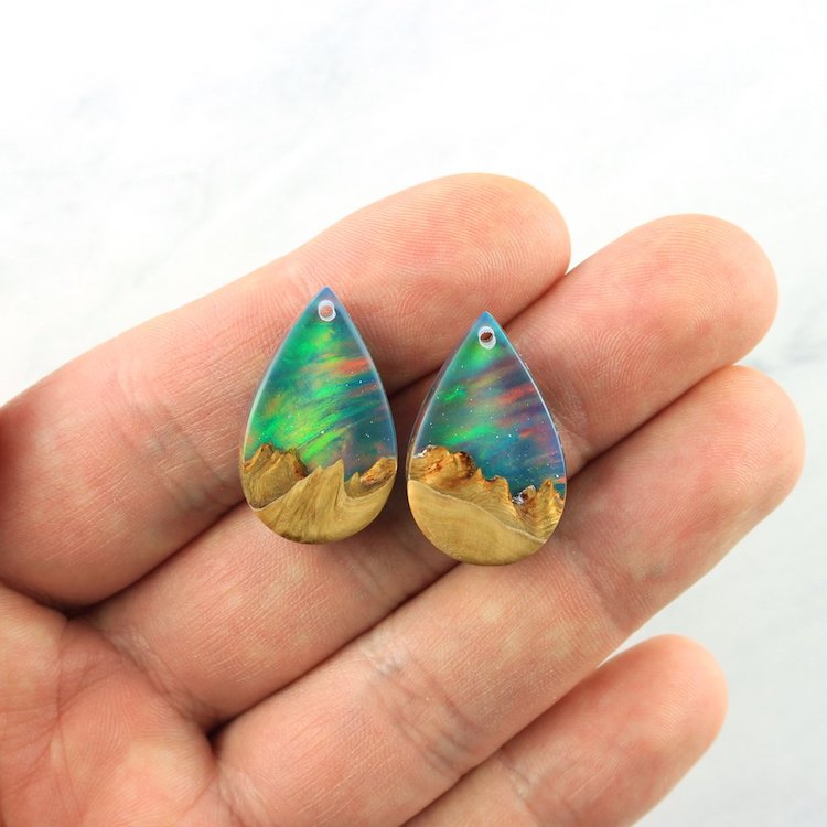 Wood All Good Resin and Opal Jewelry 