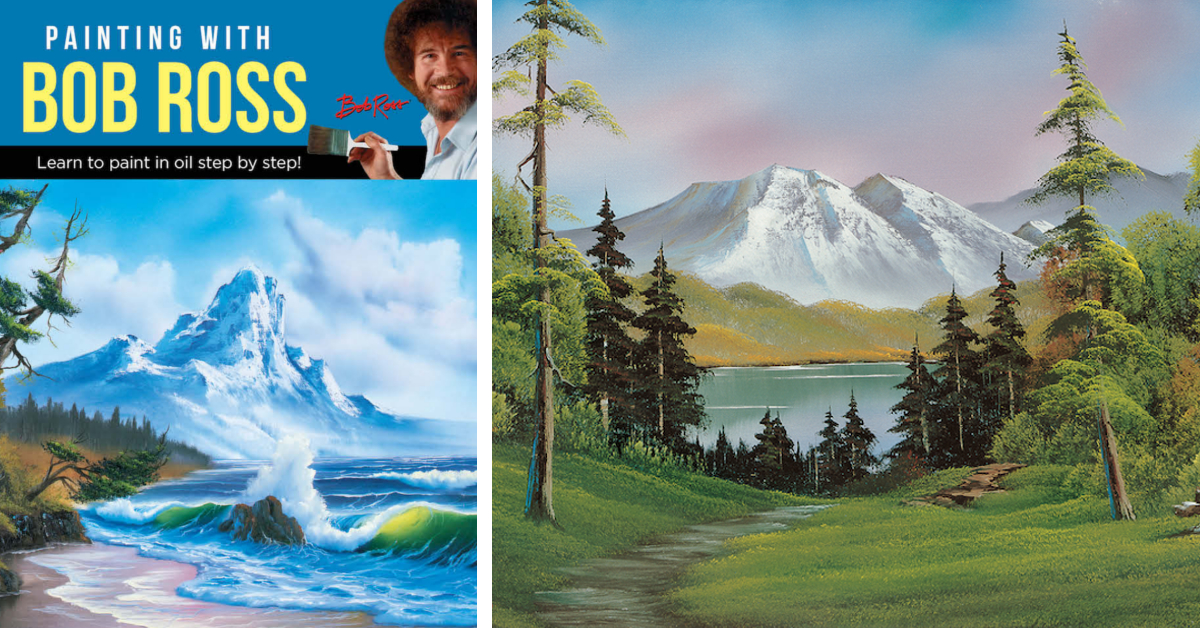 Bob Ross Book, Painting with Bob Ross Lets You Paint with the Artist