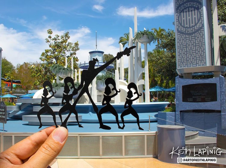 Paper Art Disneyland Paper Cutouts by Keith Lapinig