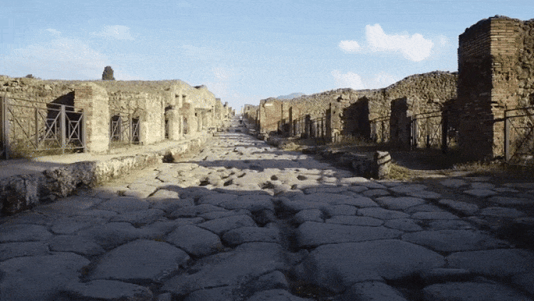 Pompeii Drone Footage