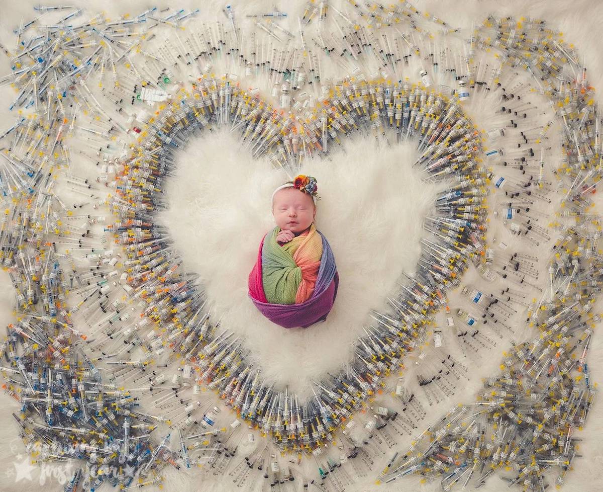 Newborn Portrait is a Reminder of the Difficulty of IVF Treatment