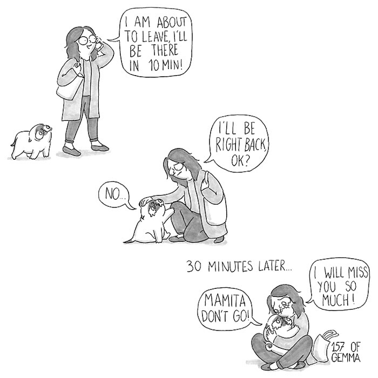 Webcomic Illustrates The Love Between a Dog Mom and Her Pug