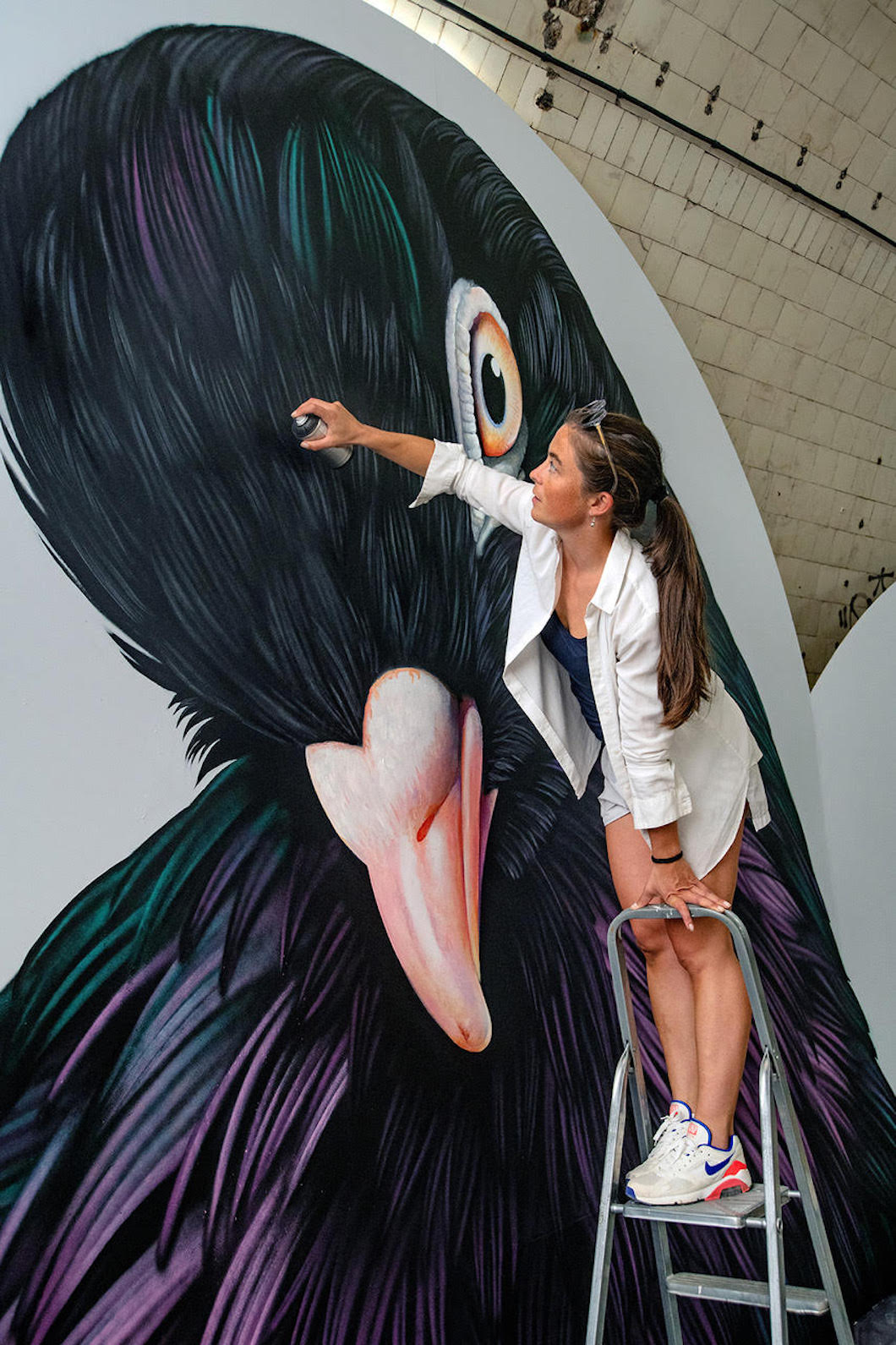 Adele Renault Pigeon Painting Pigeon Portraits Pigeon Feathers