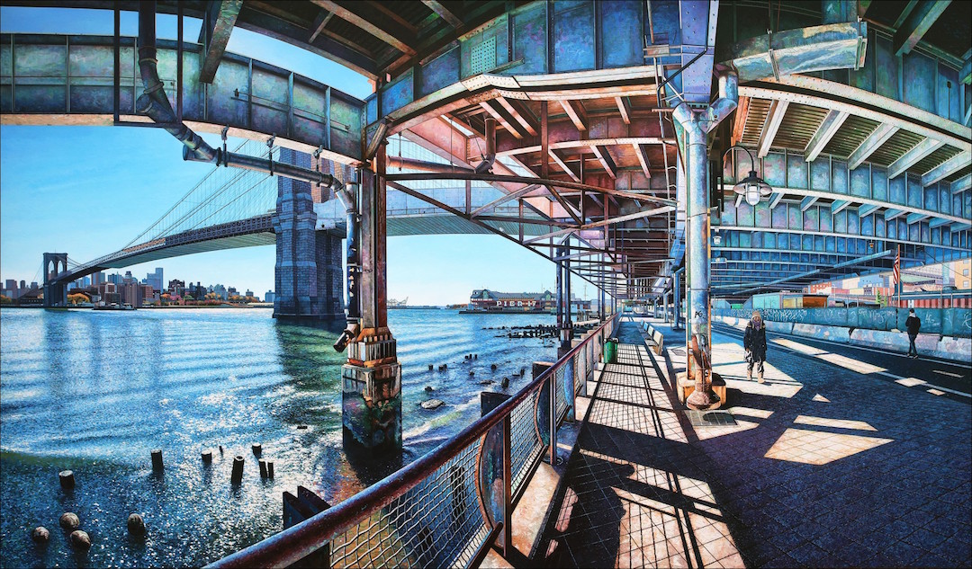 Cityscape Photorealistic Painting by Nathan Walsh