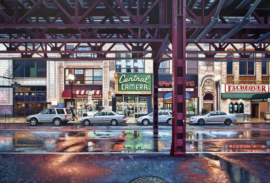 Cityscape Photorealistic Painting by Nathan Walsh