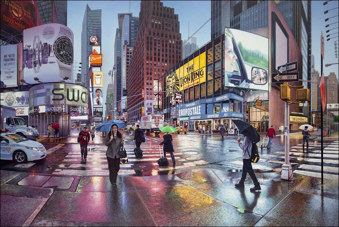 Realistic Cityscape Paintings Immerse the Viewer into Urban Landscapes