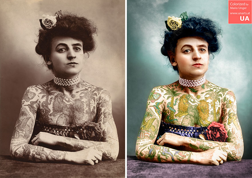 Artist Spends 3 000 Hours Colorizing Black And White Historical Photos