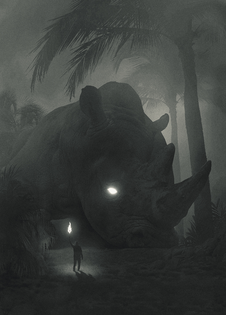 Depression Illustration Jungle Animals Series by Dawid Planeta