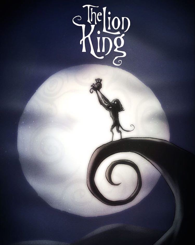 Disney Characters Tim Burton Style Andrew Tarusov