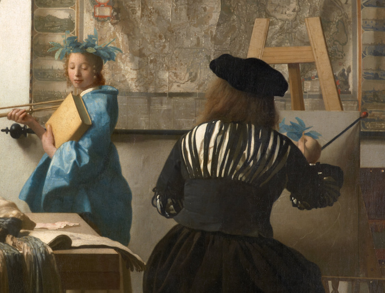 Johannes Vermeer, "L'Art de la Peinture" (Détail)