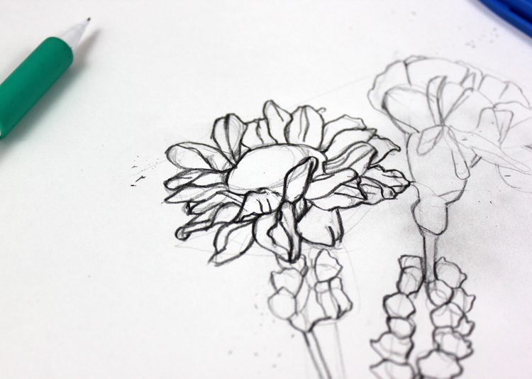 Cómo dibujar una flor