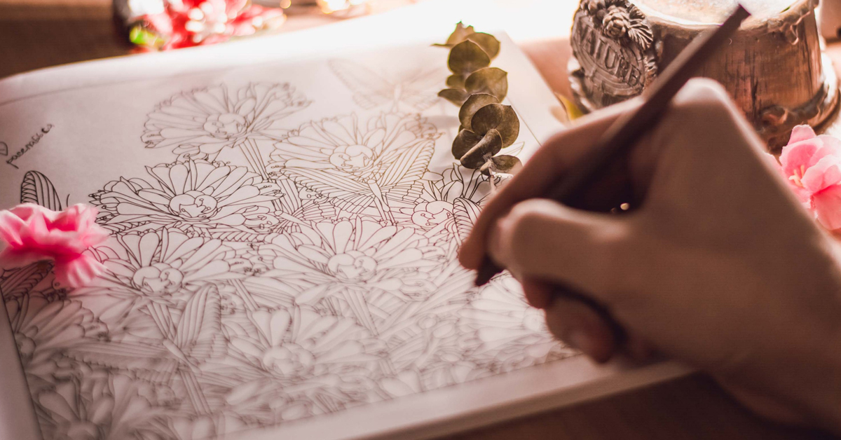 cool drawings of flowers that are easy