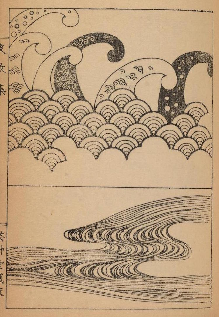 Japanese Art Wave Illustrations Internet Archive 