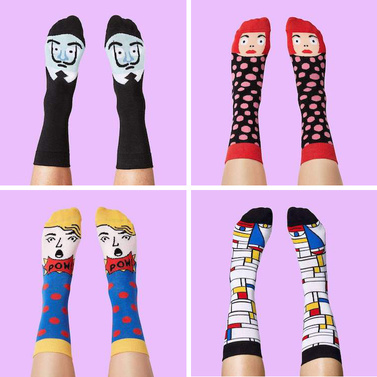 Wear These Artist Portrait Socks to Feel Creative Head-to-Toe