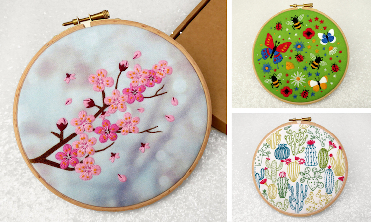 Embroidery kit 'Birds and blossom