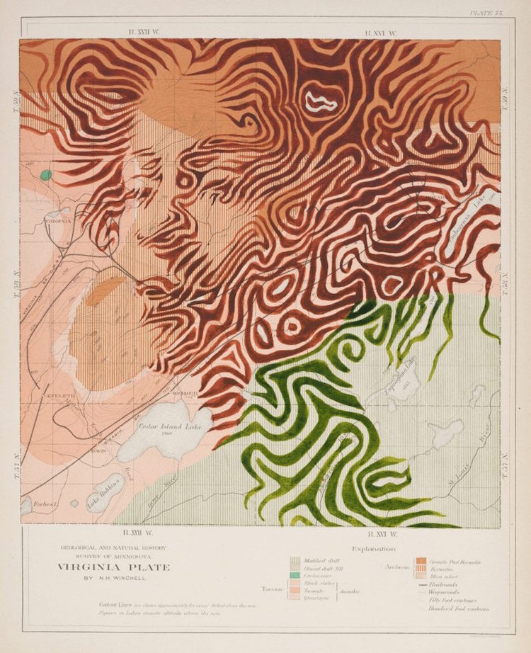 Portrait Drawings Cartography by Ed Fairburn