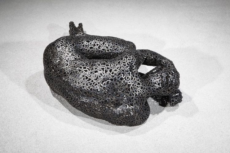 Bicycle Chain Sculpture by Young-Deok Seo