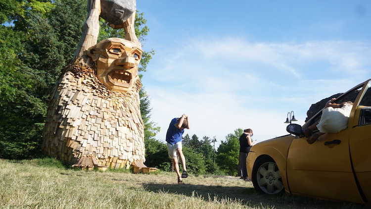 Arboreto Morton Esculturas de Madera Escultura Trolls Thomas Dambo