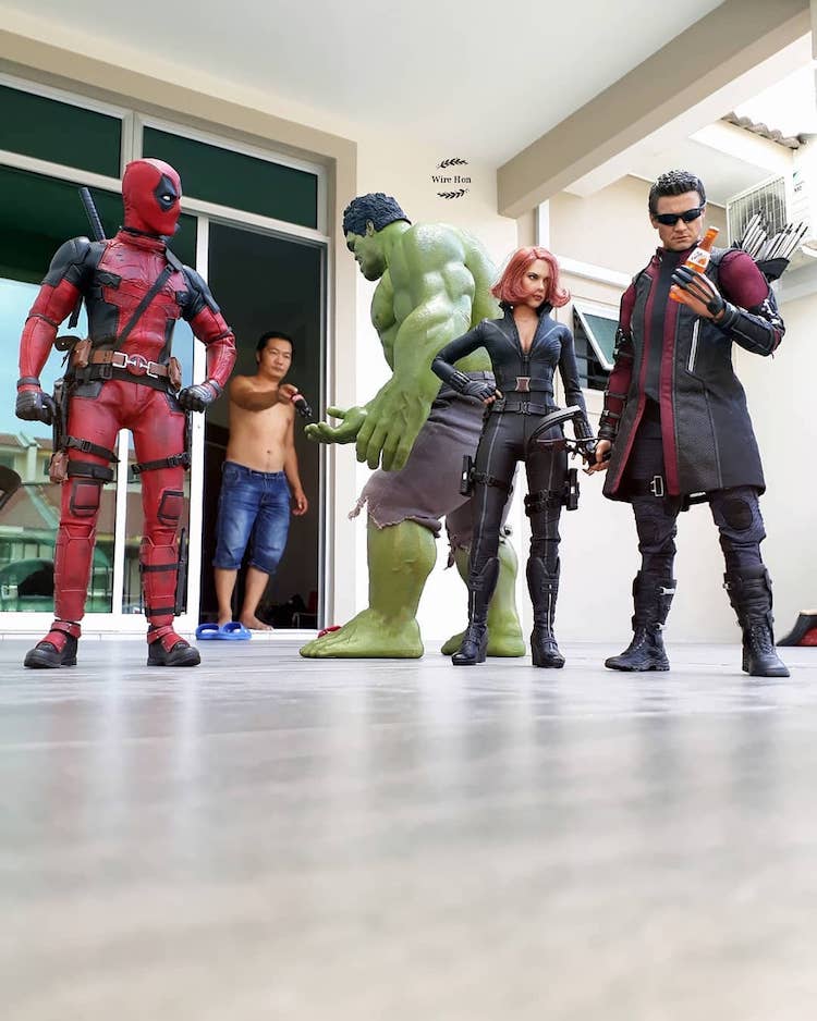 large superhero action figures