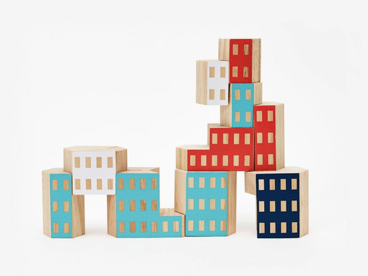 Architectural Blocks Blockitecture Blocks for Adults James Paulius Wooden Blocks