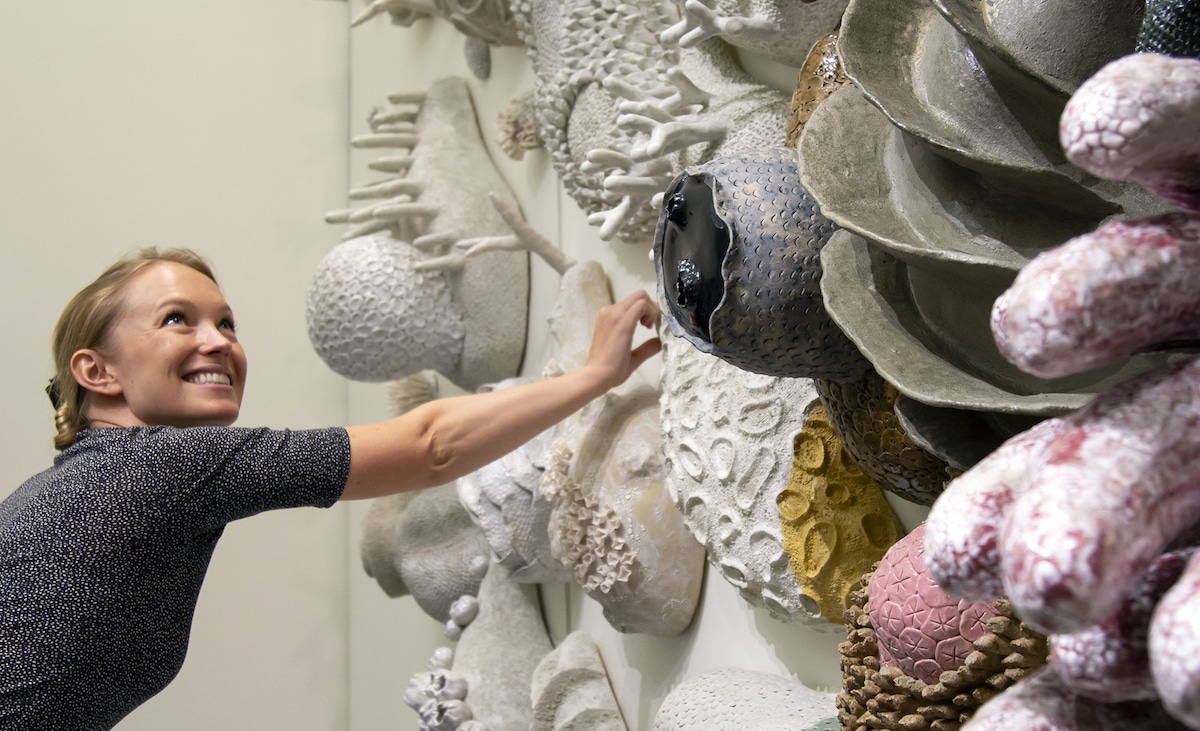 Courtney Mattison Ceramic Coral Reef Coral Reef Conservation Art in Embassies