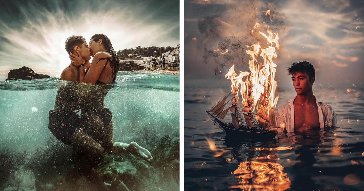 404 error page deisgn example #238: Stunning Photos Capture the Fiery Passion of People in the Ocean