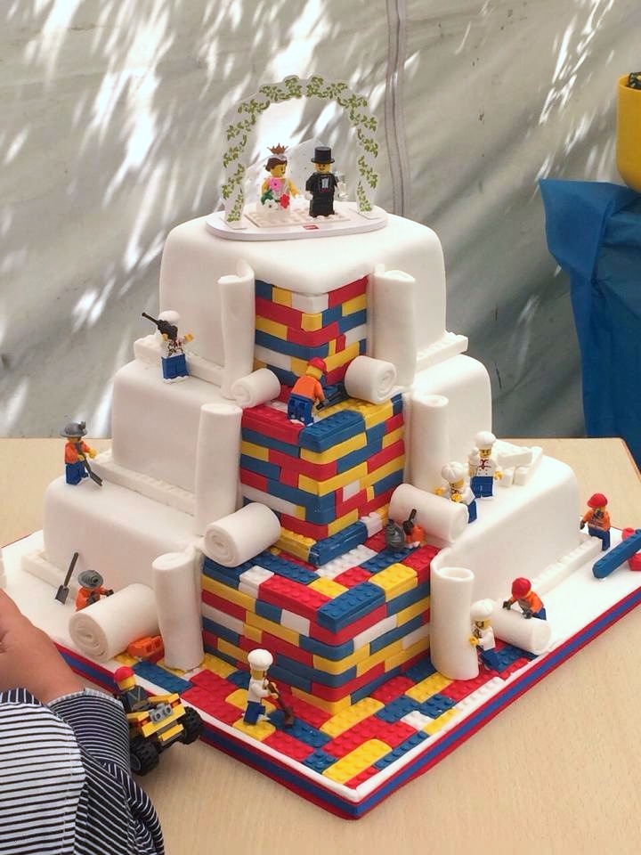 Ideas para Decorar Pasteles Pastel de Boda Lego