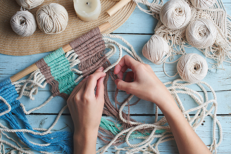 Macrame Fiber Art