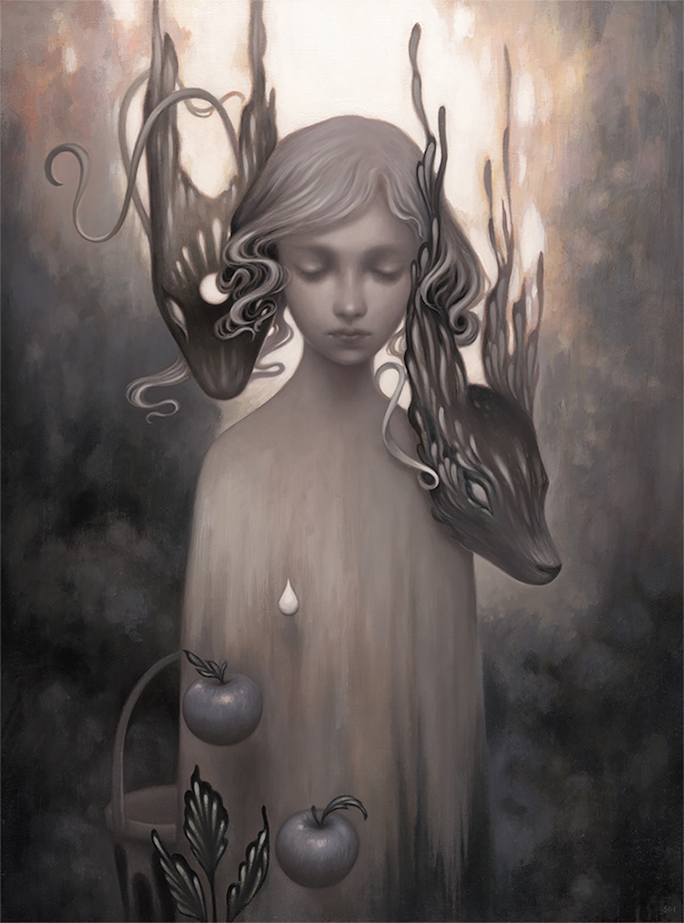 Ethereal Oil Paintings and Figurative Sculptures Lore by Amy Sol