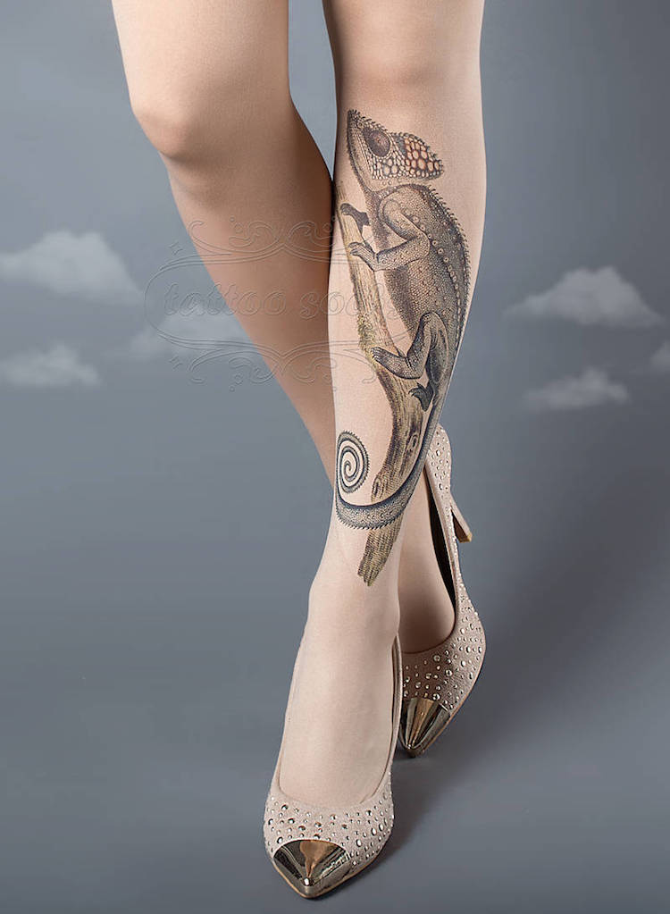 Medias Estampadas Tatuajes en las Piernas por tattoosocks