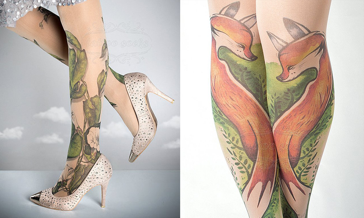 Tattoo Tights” That Create An Illusion Your Legs Have Been Inked