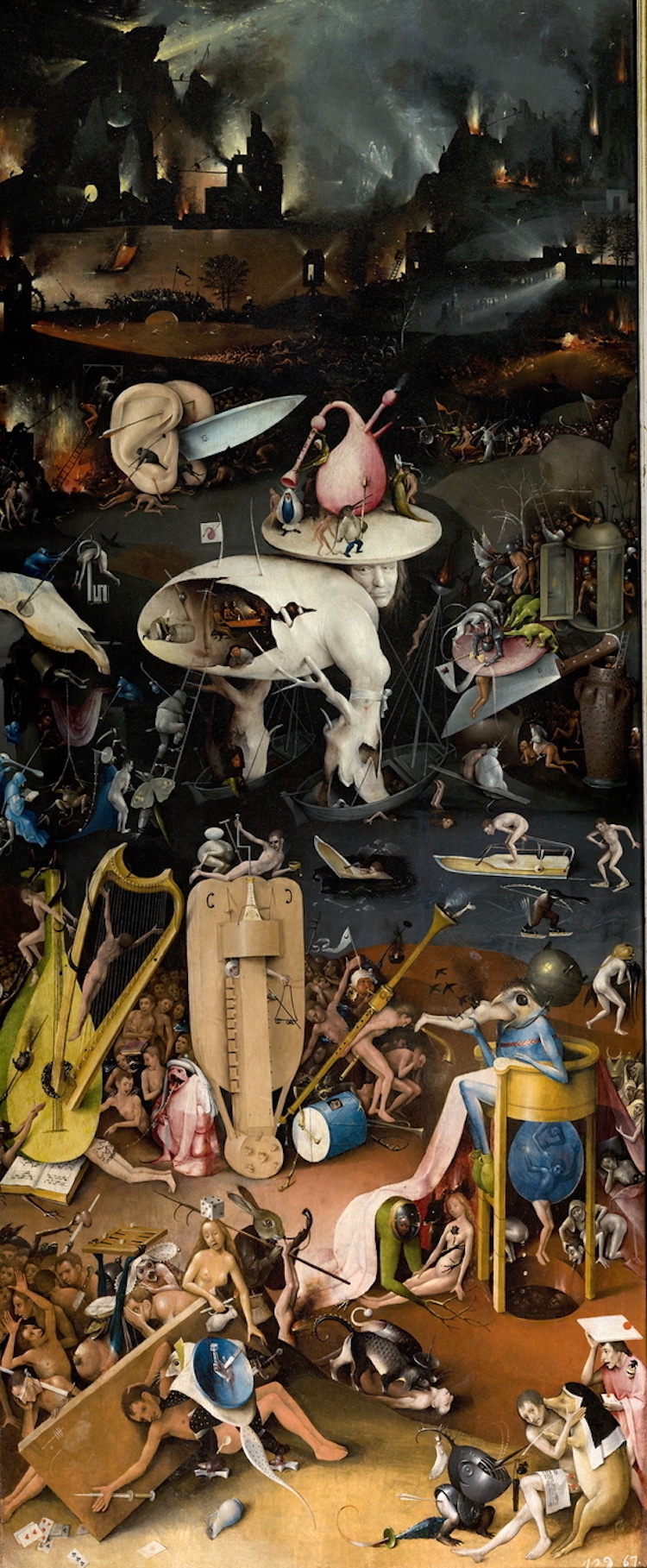 Scary Art Scary Paintings Bosch Garden of Earthly Delights