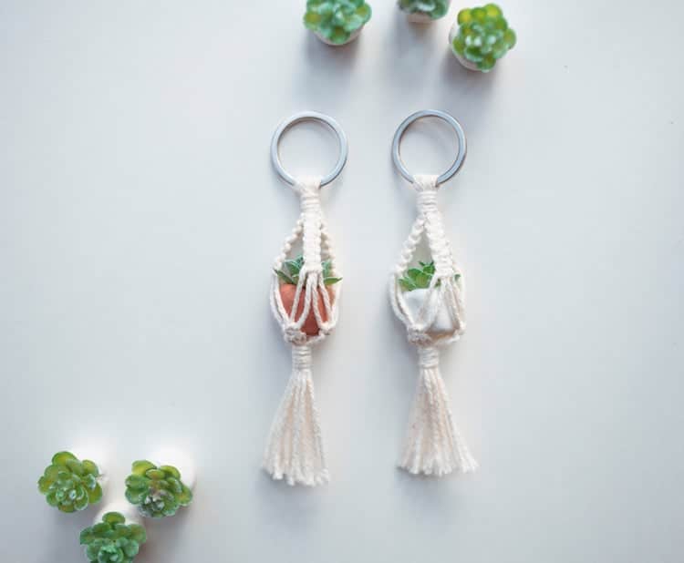 Succulent Keychain