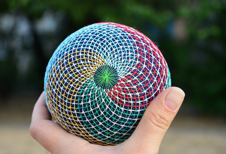 Embroidered Temari Balls Japanese Embroidery