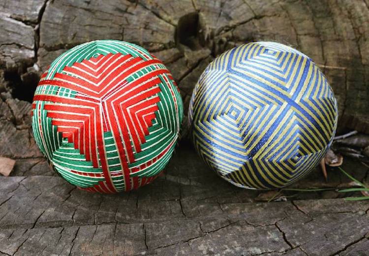 Embroidered Temari Balls Japanese Embroidery